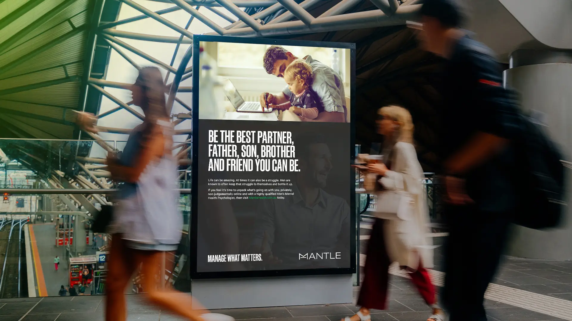 The Animals and Mantle get serious about Men's Mental Health — image by The Animals creative agency