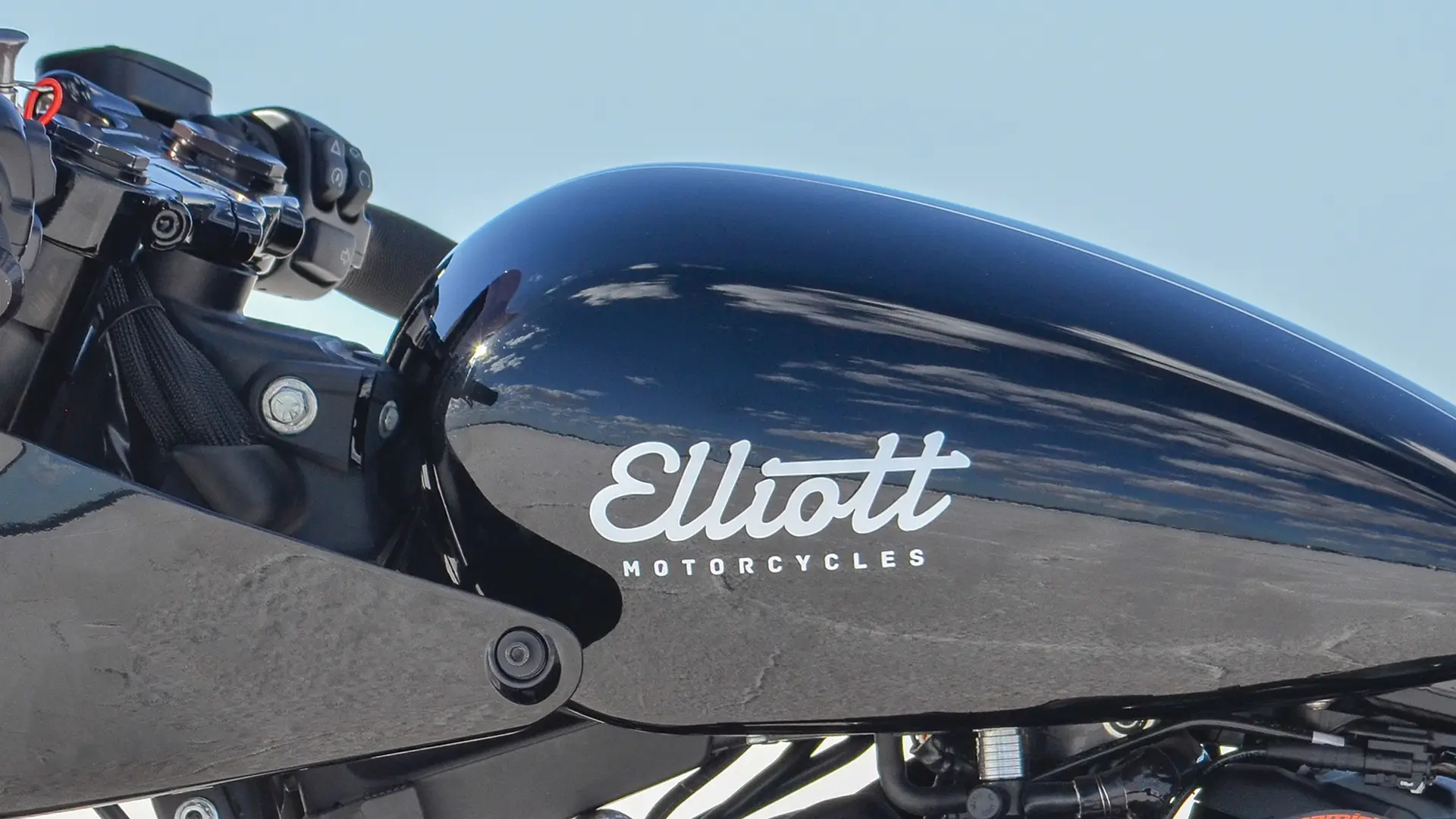 Elliott Motorcycles Brand on Motorbike