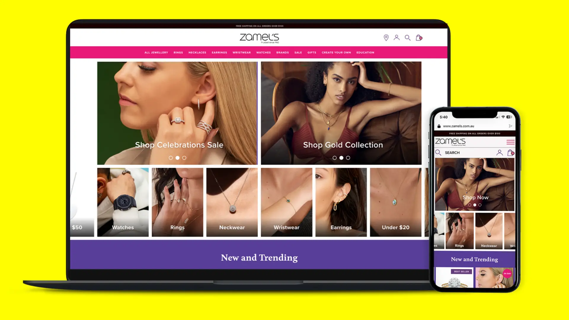 Zamel's Shopify Design & Development.